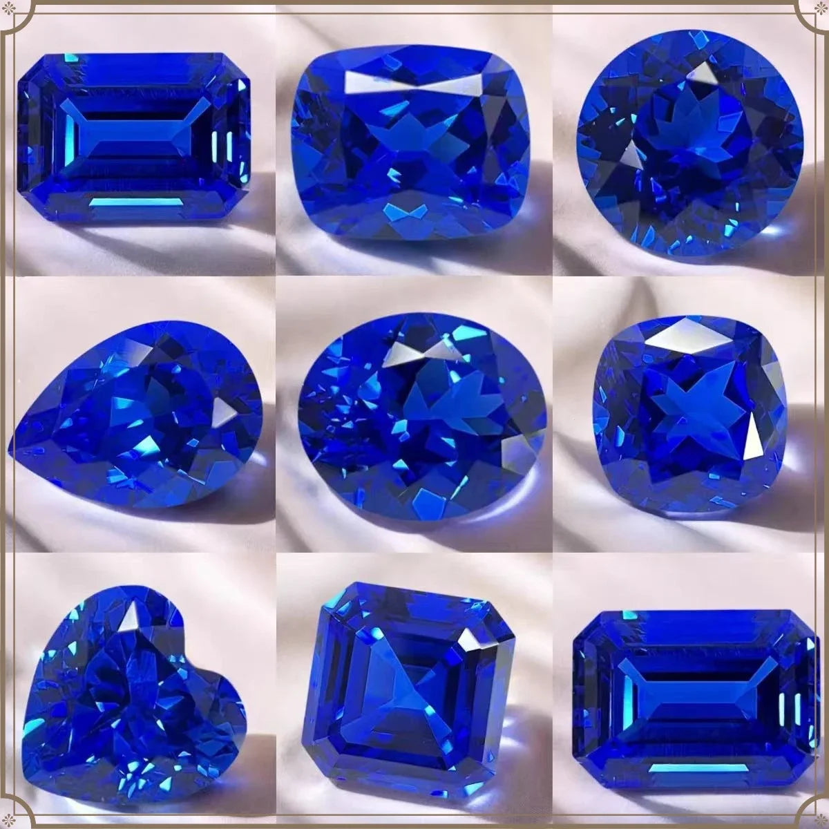 TOPHeart Cut Lab Grown Cobalt Spinel Loose Gemstone Top Grade Faceted Stone with Stunning Blue Color Perfect for Jewelry Craftin