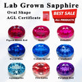 NEW Laboratory Gemstone Sapphire Oval Shape For DIY Jewelry Making The Main Materials Of Rings And Necklaces AGL