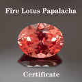 Lab Grown Padparadscha Fire Lotus Color Oval Shaped Advanced Charms Jewelry Rings Earrings Making With Certificate