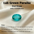 Lab Grown Paraiba Gemstone Oval Shape Loose Gemstones For Jewelry Setting Multi Shapes Available Heart Emerald Cushion Marquise