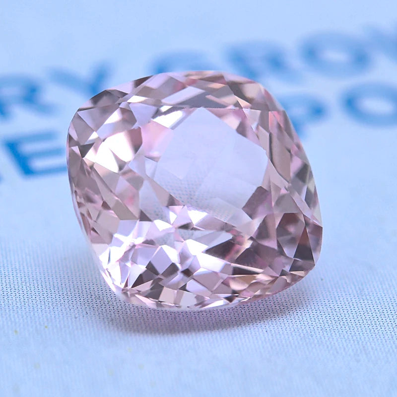 Lab Grown Sapphire Cushion Cut Morgan Pink Color VVS1 DIY Jewelry Making Ring Necklace Main Materials Selectable AGL Certificate
