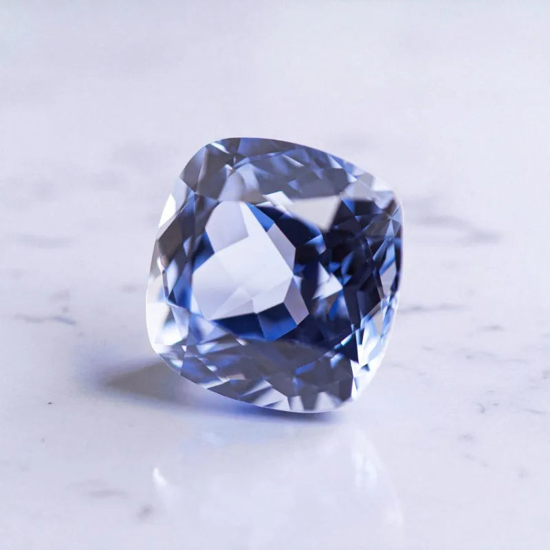 Lab Grown Sapphire Cushion Cut Cornflower Color DIY Charms Jewelry Ring Earring Making Main Materials Selectable AGL Certificate