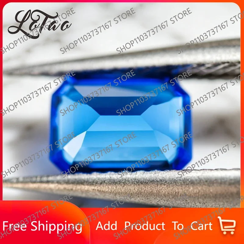 TOPHigh Quality Lab Grown Cobalt Spinel Oval Cut Gemstone for DIY Ring Necklace Earrings Main Materials Selectable AGL Certifica
