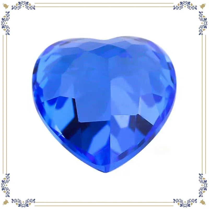 TOPHeart Cut Lab Grown Cobalt Spinel Loose Gemstone Top Grade Faceted Stone with Stunning Blue Color Perfect for Jewelry Craftin