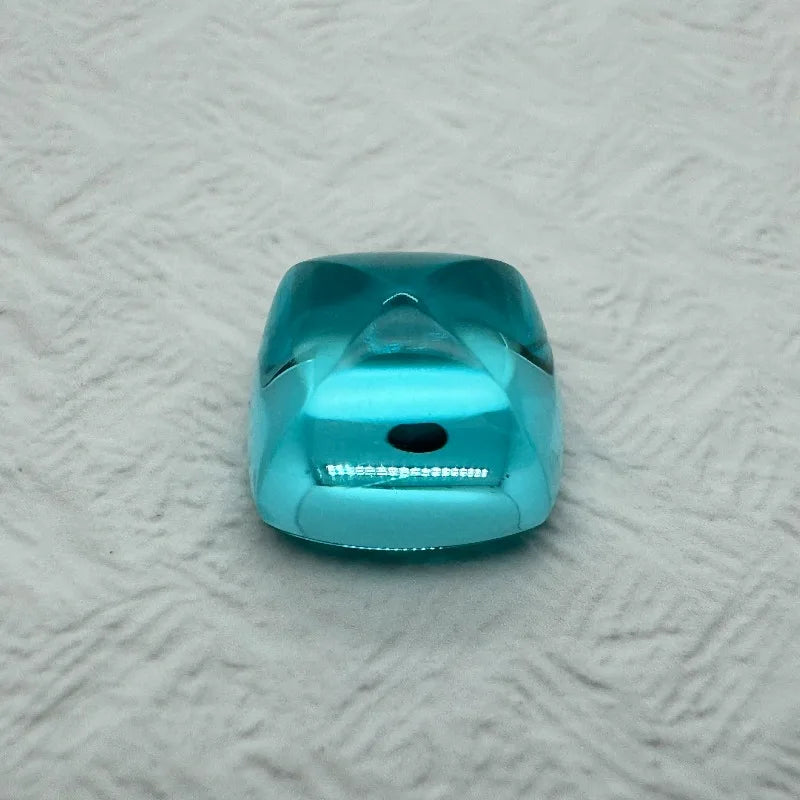 Lab Grown Paraiba Sugar Tower Shape for DIY Advanced Jewelry Making Inlay Ring Necklace Selectable AGL Certificate
