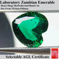 Wholesale Laboratory Zambian Emeralds Square Shape Hydrothermal Hand Cutting With Cracks Inclusions Inside Selectable AGL CertiN
