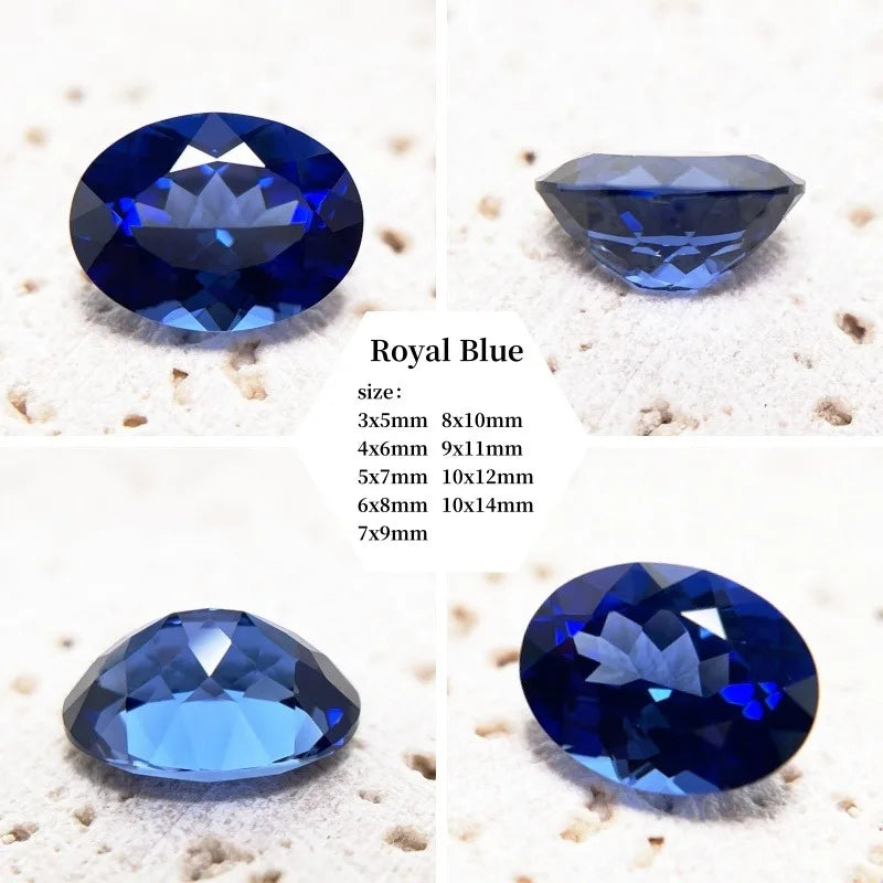 Lab Grown Sapphire Oval Cut Purplish Red Color for DIY Ring Necklace Earrings Main Materials Selectable AGL Certificate