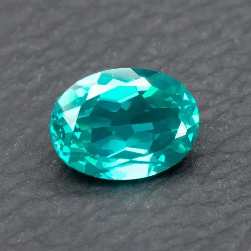 TOP Lab Grown Paraiba Top Quality  Created Sapphire Oval Cut Gemstone for Diy Jewelry Making Materials Selectable AGL Certificat