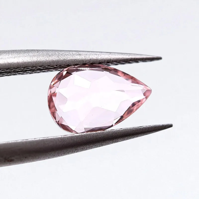 Lab Grown Sapphire Pear Shape Morgan Pink Color VVS1 for DIY Jewelry Making Materials Selectable Charms Gemstone Certificate