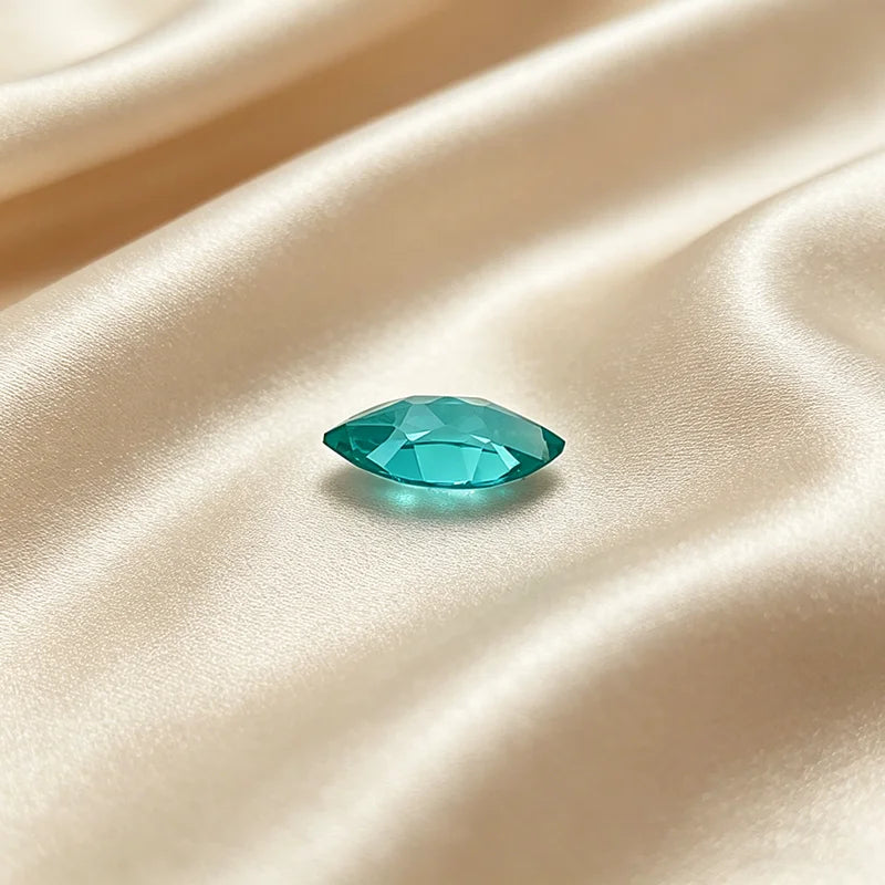 Lab Grown Paraiba Gemstone Marquise Shape Loose Gemstones For Jewelry Setting Multi Shapes Available Round Pear Heart Cushion