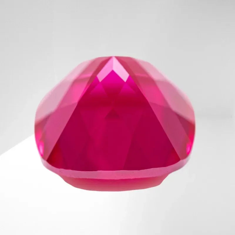 Square Cushion Shape Red Color Lab Grown Ruby Gemstone for Charms Diy Jewelry Making Necklace Ring Selectable AGL Certificate