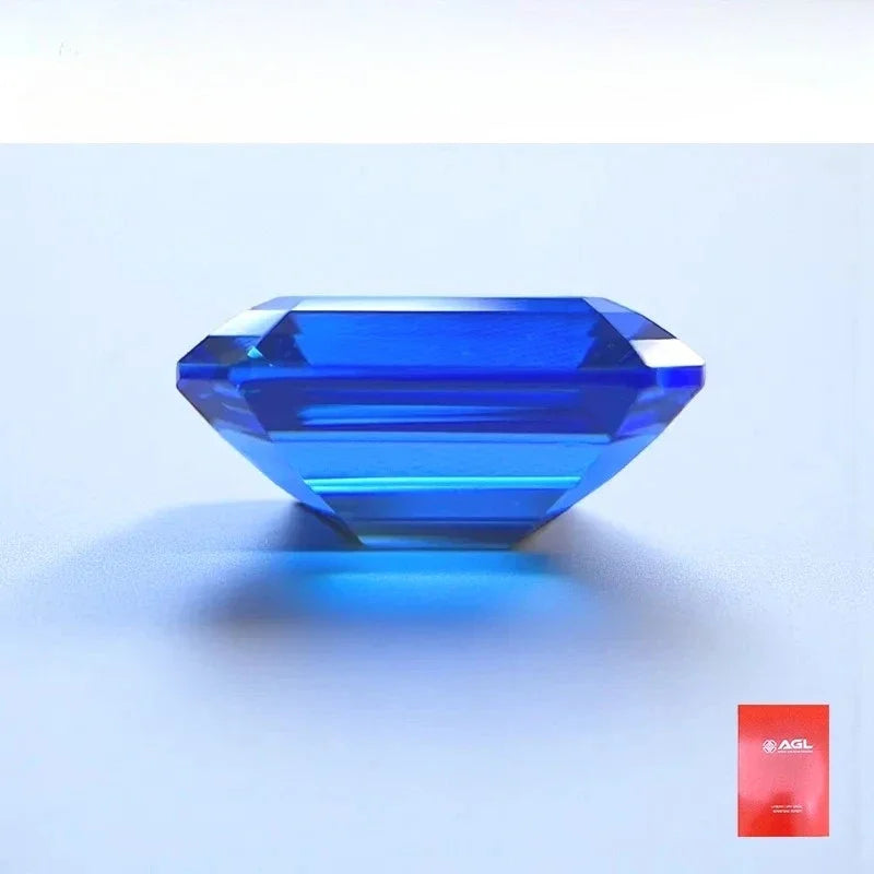 TOPLab Grown Cobalt Spinel Emeralds Cut Gemstone Beads For Rings Earring Jewelry Making Selectable  AGL Certificate