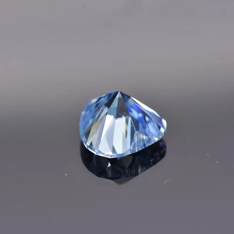 Moissanite VVS1 Artificial Stone Ice Blue Color Heart Cut with Certificate Unnatural
