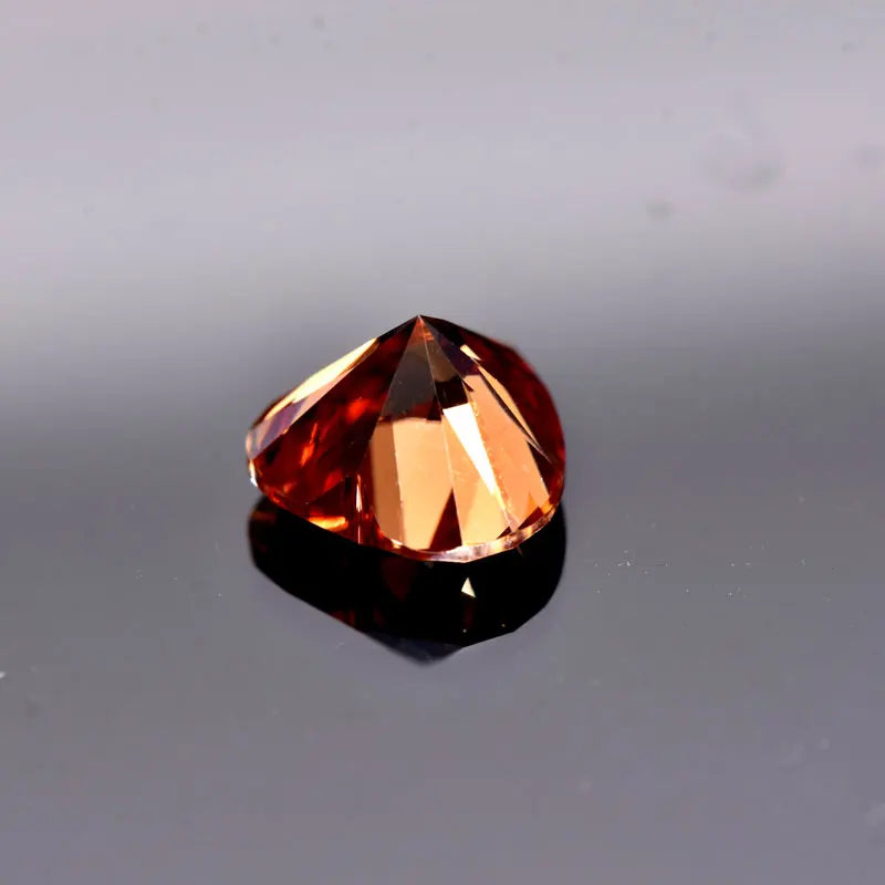 Moissanite VVS1 Artificial Stone Waternelon Red Color Heart Cut with Certificate DIY Jewelry