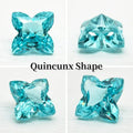 Lab Grown Paraiba Quincunx Shape Gemstone for DIY Advanced Jewelry Making Inlay Ring Necklace Selectable AGL Certificate