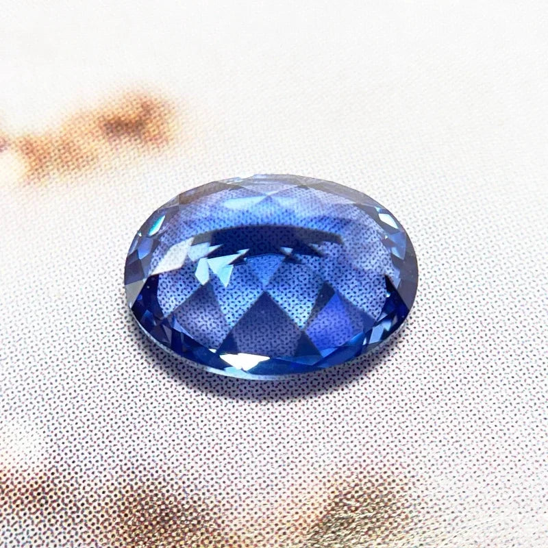 High Quality Lab Grown Sapphire Oval Cut Cornflower Color for Jewelry Making Necklace Rings Material Selectable AGL Certificate