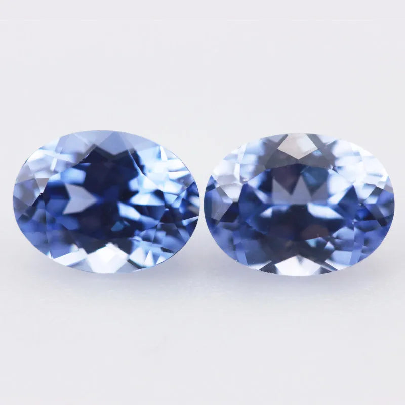 Synthetic Gemstone Sapphire and Cobalt Spinel Royal Blue Oval Cut Hand Cutting Selectable with Certificate
