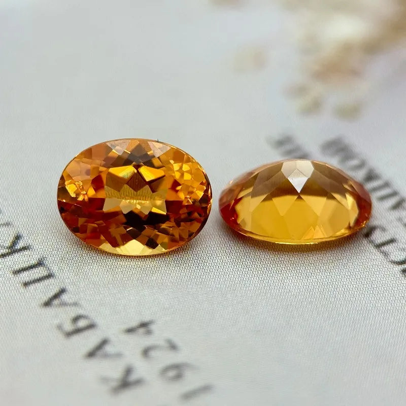 Lab Grown Sapphire/Ruby/Paraiba/Cobalt Spinel Oval Shape Various Colors Loose Gems for making jewelry Selectable AGL Certificate