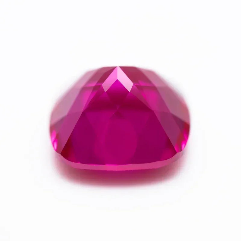 Lab Grown Ruby  Rubellite Color Cushion Shape VVS1 Charms Jewelry Making DIY Ring Necklace Earrings Main Materials Certificate