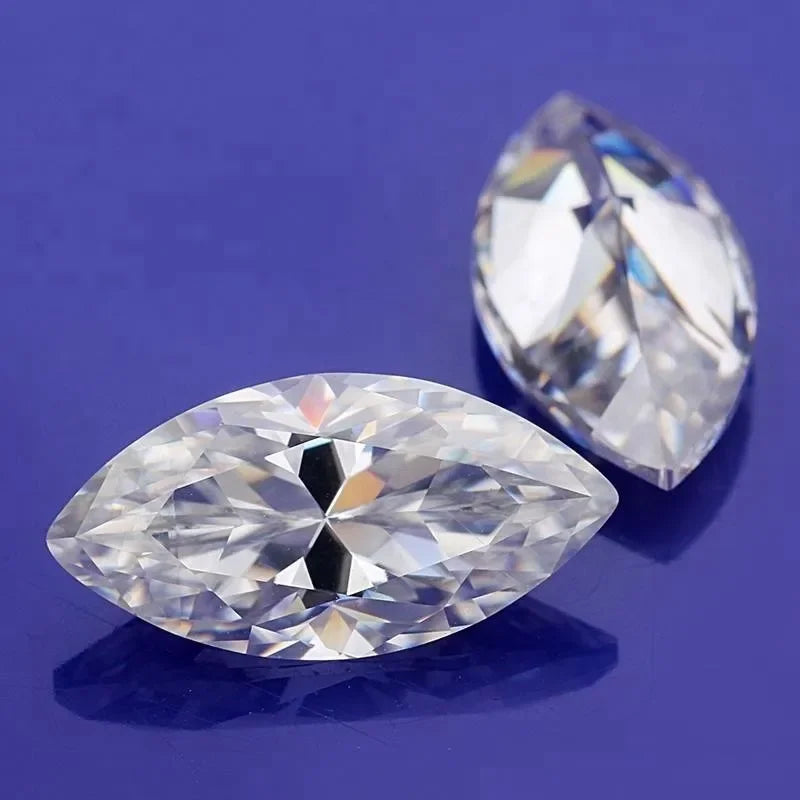 Moissanite Marquise Cut VVS1 with Certificate High Quality Loose Gemstones for Custom Jewelry Making