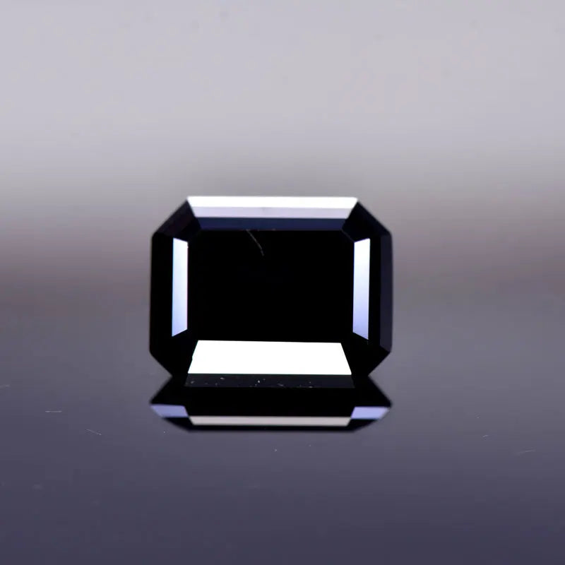 Emerald Cut Moissanite Stone VVS1 Black Color Certificate DIY Jewelry Artificial Gemstone