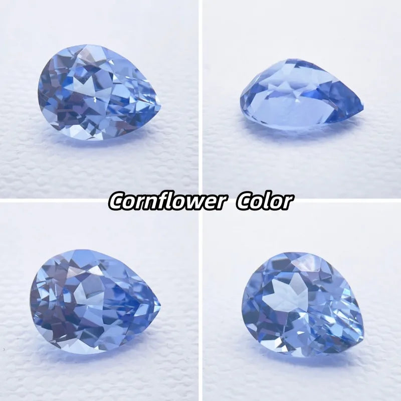 Lab Grown Sapphire Gemstone Round Cut Orange Color for DIY Jewelry Making Ring Main Materials Selectable AGL Certificate