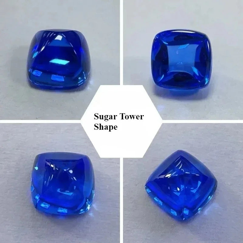 TOPLab Grown Cobalt Spinel Various Shape Loose Gemstone