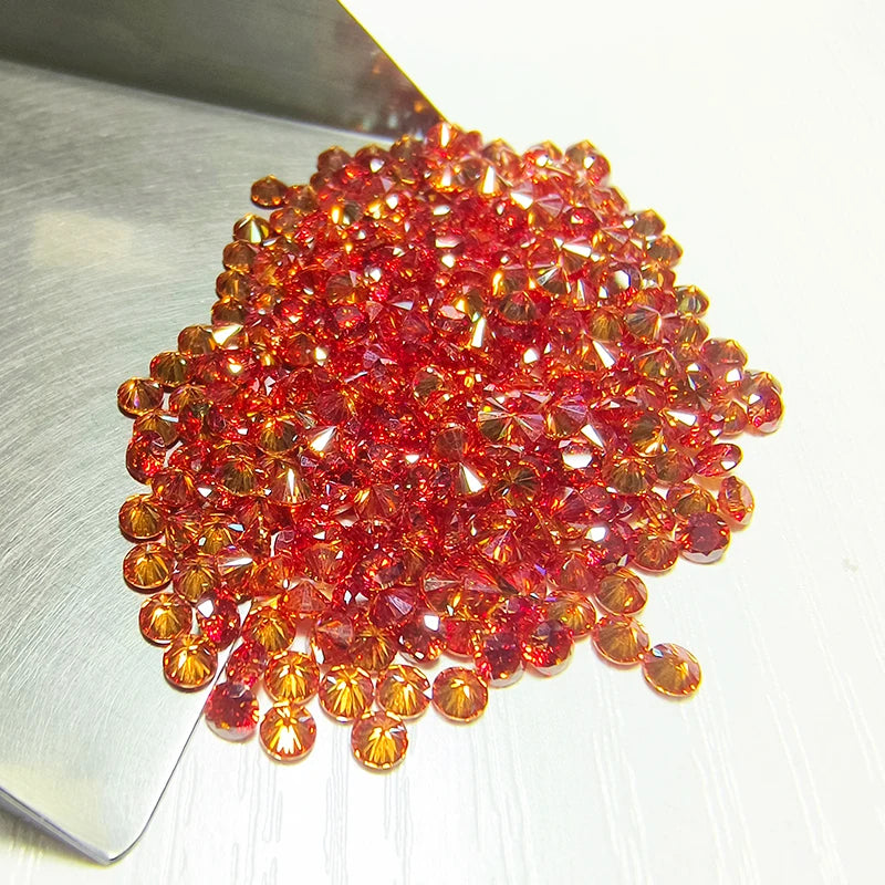 Moissanite Stones Multiple Colors Round Shape Small Sizes 3.0-4.5mm VVS1 Lab Diamonds Gift for Diy Jewelry Making No Certificate