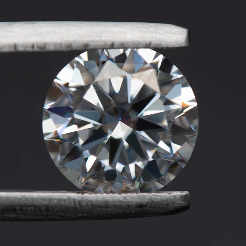 Moissanite Stone D Color Vvs1 Round Cut 0.1CT-12CT with Certificate Wholesale Moissanite Loose Gemstones  Jewelry Making