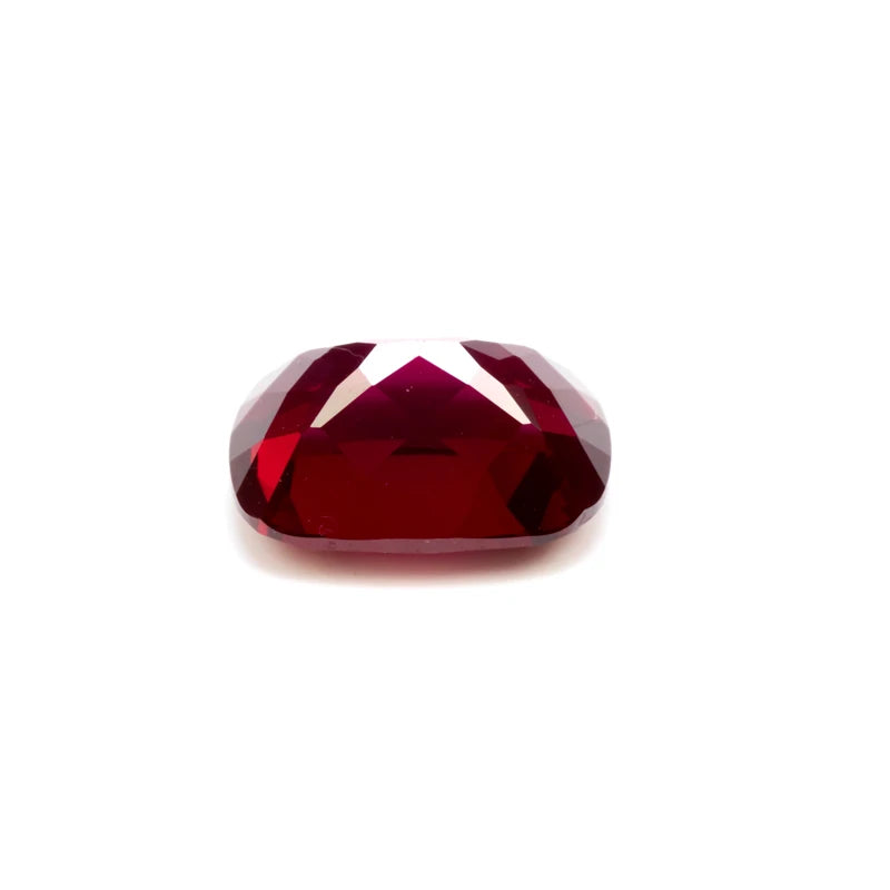 Ruby Rectangle Cushion Cut VVS1 Lab Grown Gemstone Pigeon Blood Red DIY Ring Necklace Earrings Main Materials with Certificate