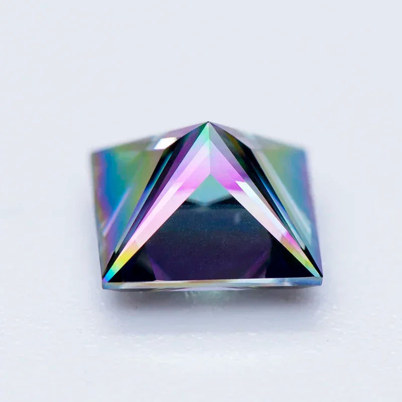 Moissanite Stone Princess Cut VVS1 High Quality Loose Gemstones for Custom Jewelry Making with Certificate