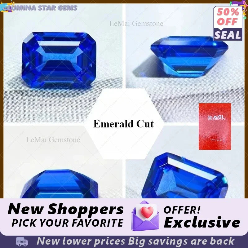 TOPTLab Grown Cobalt Spinel Various Shape Loose Gemstone