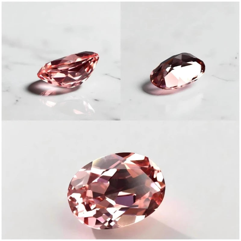 Lab Grown Padparadscha Red Lotus Color Round Shape VVS1 for Advanced Jewelry Rings Earrings Making with Certificate Wholesale