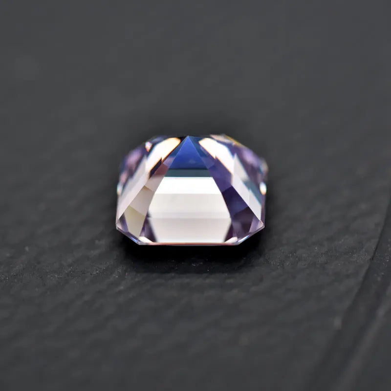 Moissanite VVS1 Square Shape Asscher Cut Golden Yellow Color Certificate Synthetic Gemstone