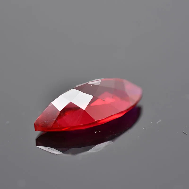 Lab Grown Ruby Marquise Cut Pigeon Blood Red Gemstone DIY Charms Jewelry Making Main Materials Selectable AGL Certificate