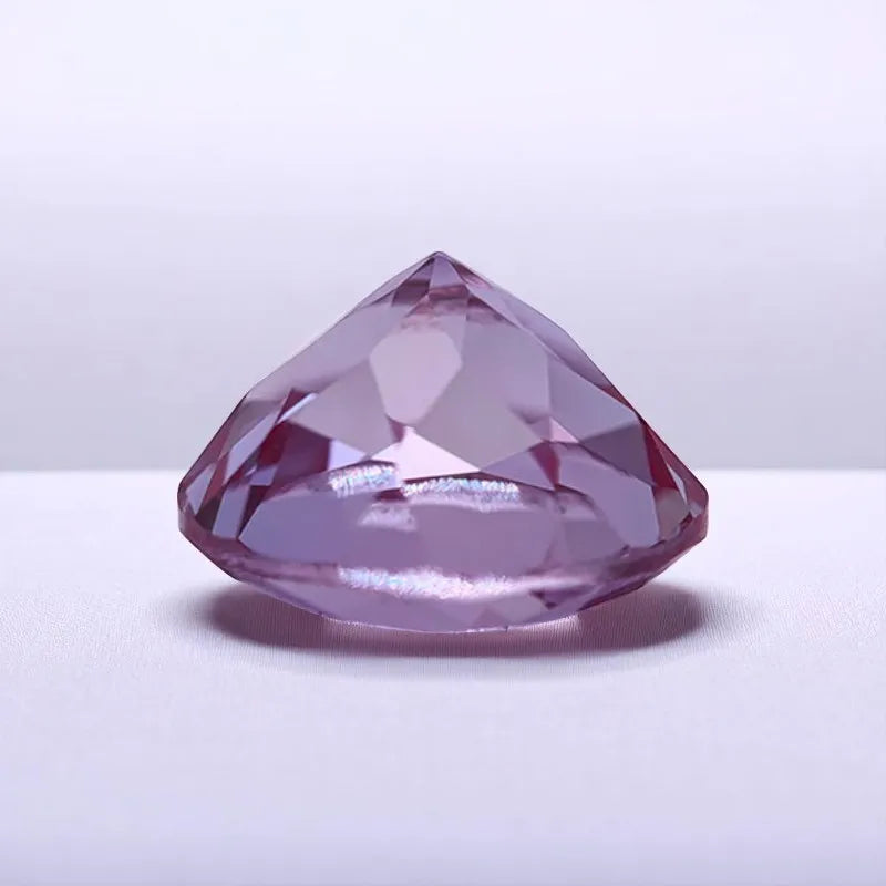 Lab Grown Alexandrite Stone Round Cut Colorful Gemstone With AGL Certificate For Jewelry Making