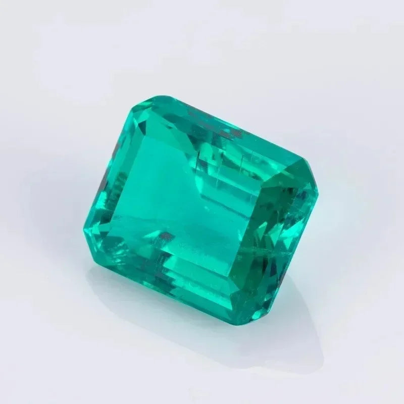 Lab Grown Columbia Emerald Gemstone Charms Beads Green Color Gemstones for Diy Jewelry Making Selectable AGL Certificate