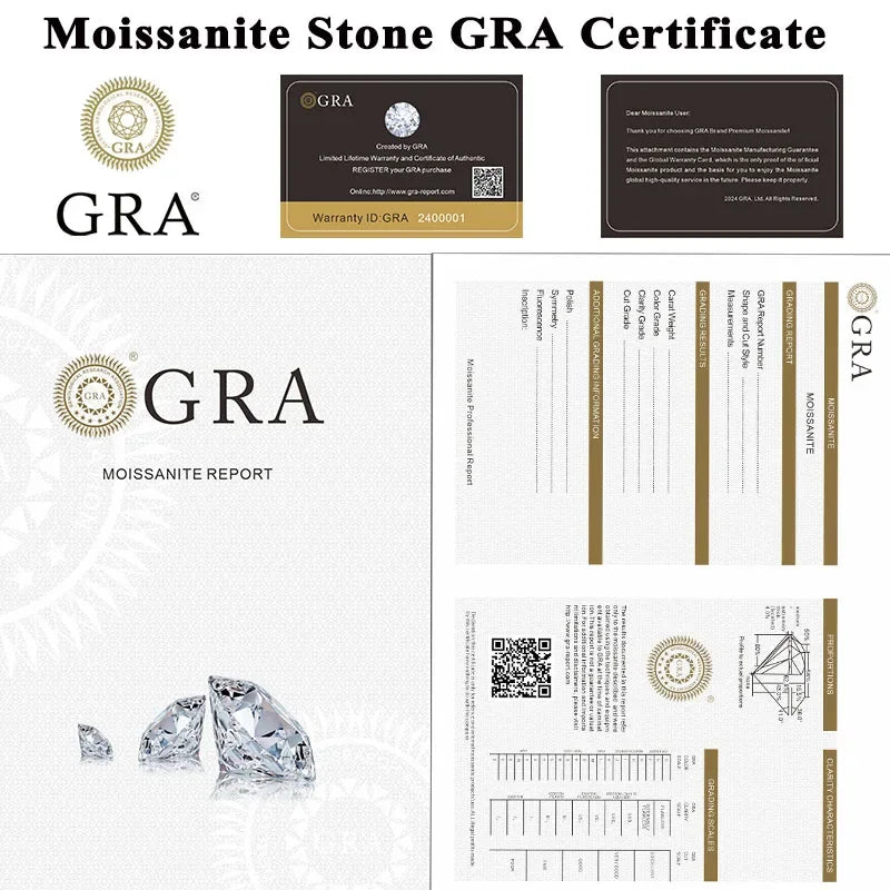 Moissanite Stone Oval Cut Natural Royal Blue Color High-quality DIY Charms Jewelry Making Main Materials with Certificate