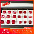 Lab Grown Ruby Asscher Square Shape Pigeon Blood Red VVS1 Selectable AGL Certificate Gemstone For Diy Jewelry Making Materials