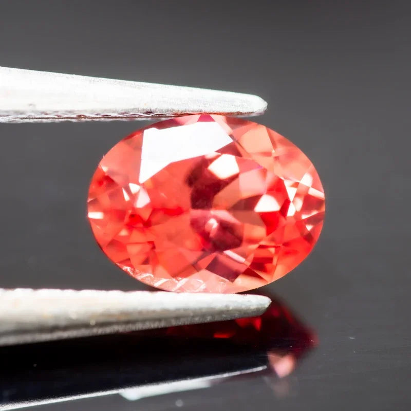 Lab Grown Padparadscha Fire Lotus Color Oval Shaped Advanced Charms Jewelry Rings Earrings Making With Certificate