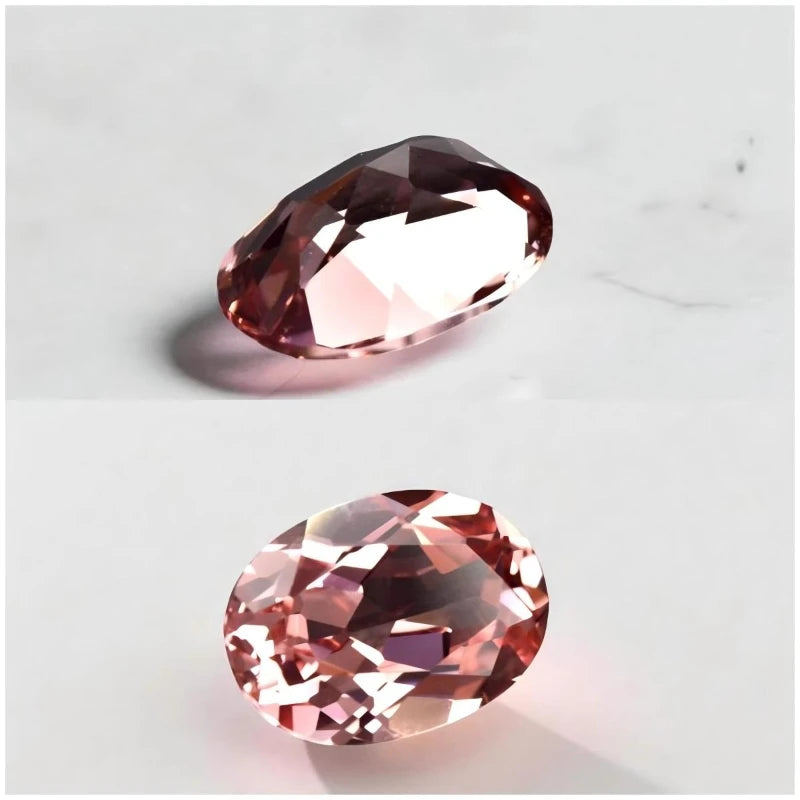 Lab Grown Padparadscha Red Lotus Color Oval Shape VVS1 for Advanced Charms Jewelry Making Materials with Certificate Wholesale
