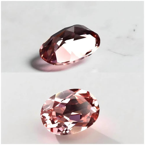 Lab Grown Padparadscha Red Lotus Color Oval Shape VVS1 for Advanced Charms Jewelry Making Materials with Certificate Wholesale