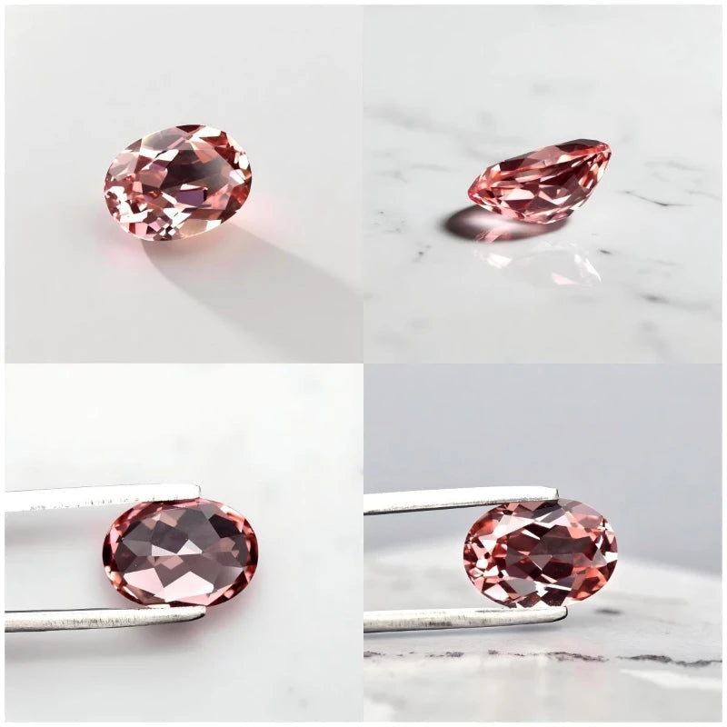 Lab Grown Padparadscha Red Lotus Color Round Shape VVS1 for Advanced Jewelry Rings Earrings Making with Certificate Wholesale