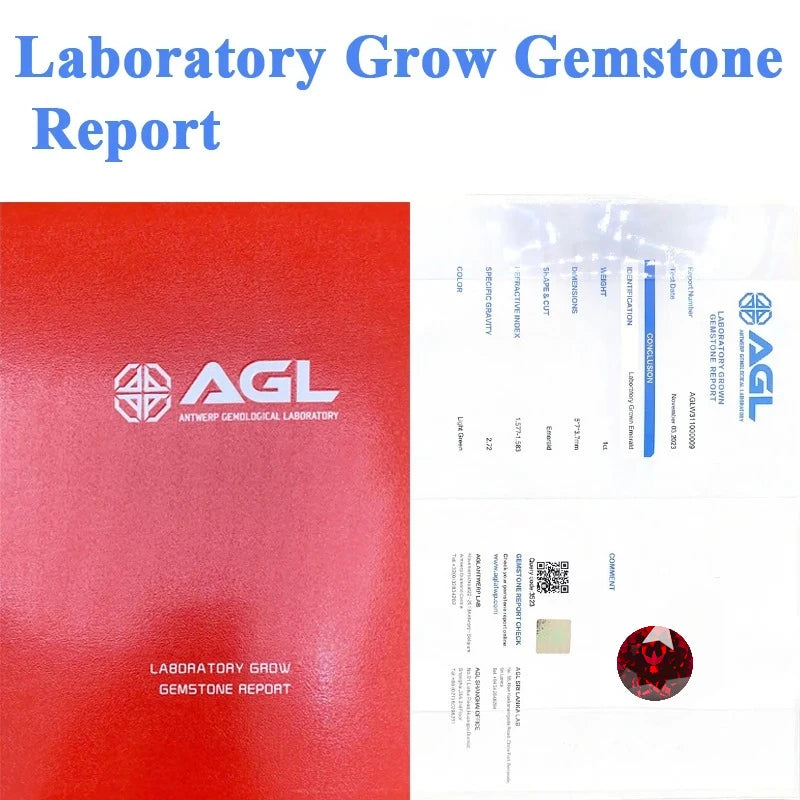 Lab Grown Ruby Pigeon Blood Red Color Round Shaped Beads Charm Gemstone DIY Ring Necklace Earrings Main Materials Certificate