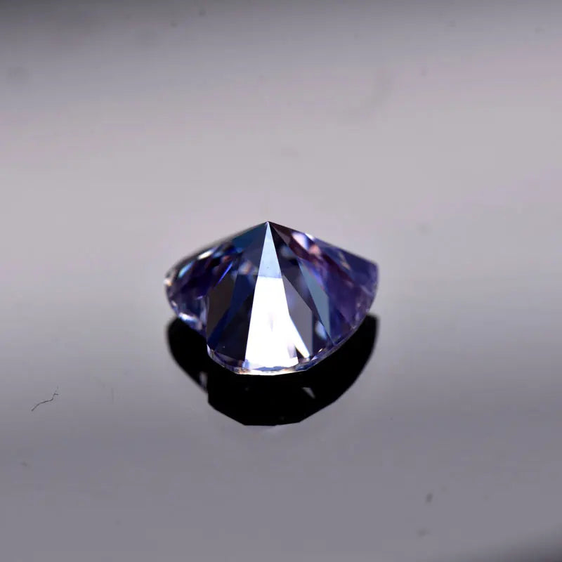 Moissanite VVS1 Artificial Stone Lavender Color Heart Cut with Certificate Factory Outlet