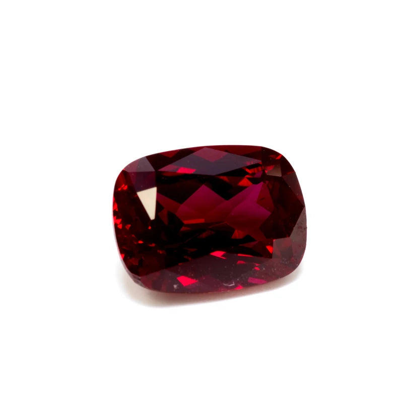Ruby Rectangle Cushion Cut VVS1 Lab Grown Gemstone Pigeon Blood Red DIY Ring Necklace Earrings Main Materials with Certificate